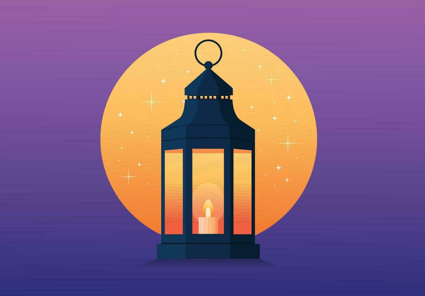 Ramadan lantern vector illustration