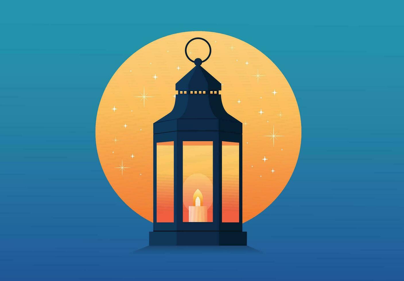 Ramadan lantern vector illustration