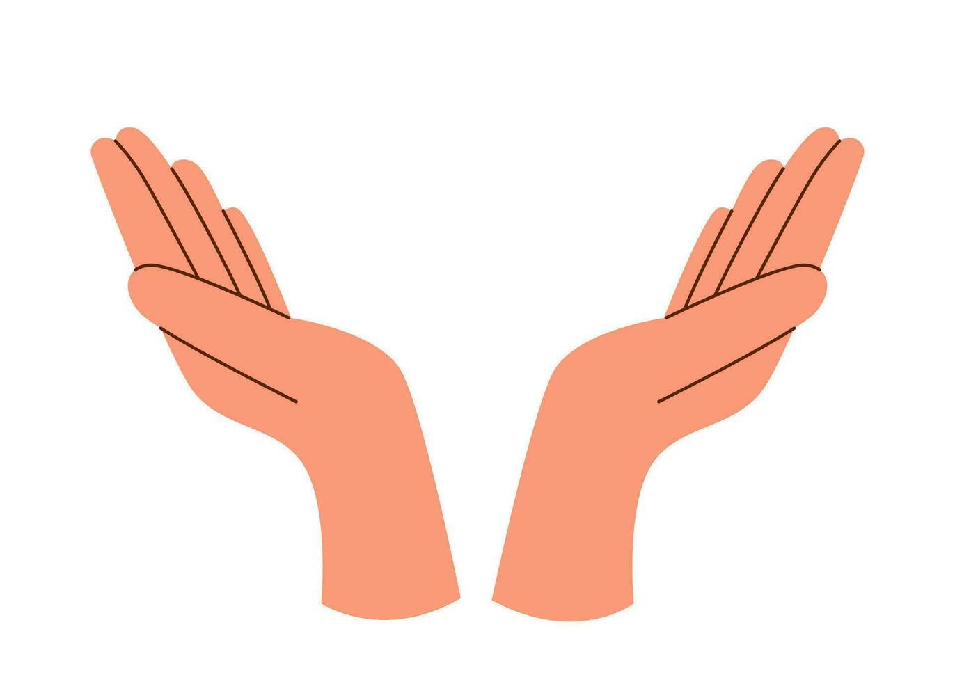 Hands sign support vector