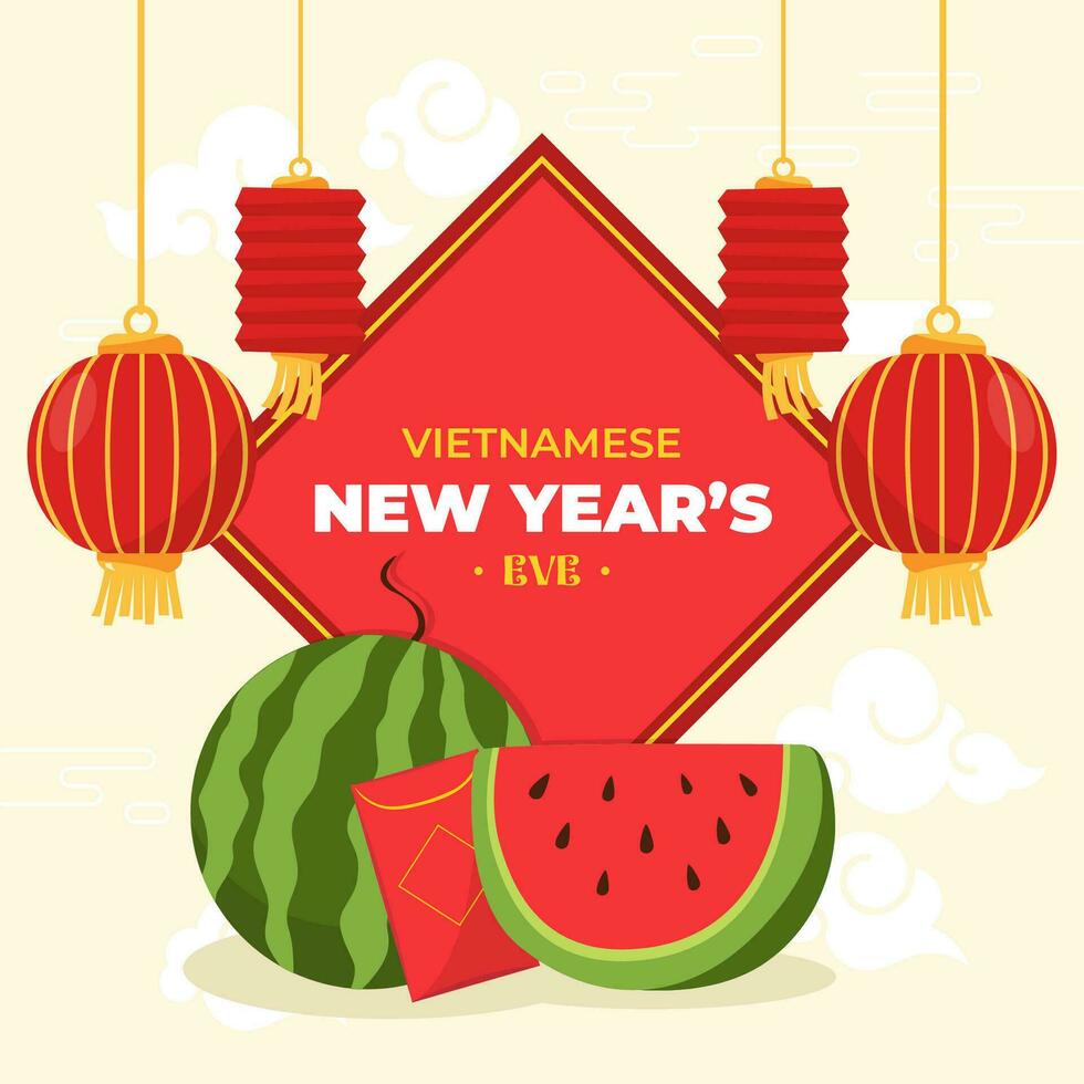 vietnamita nuevo años . el día de Vietnam ilustración vector antecedentes. vector eps 10