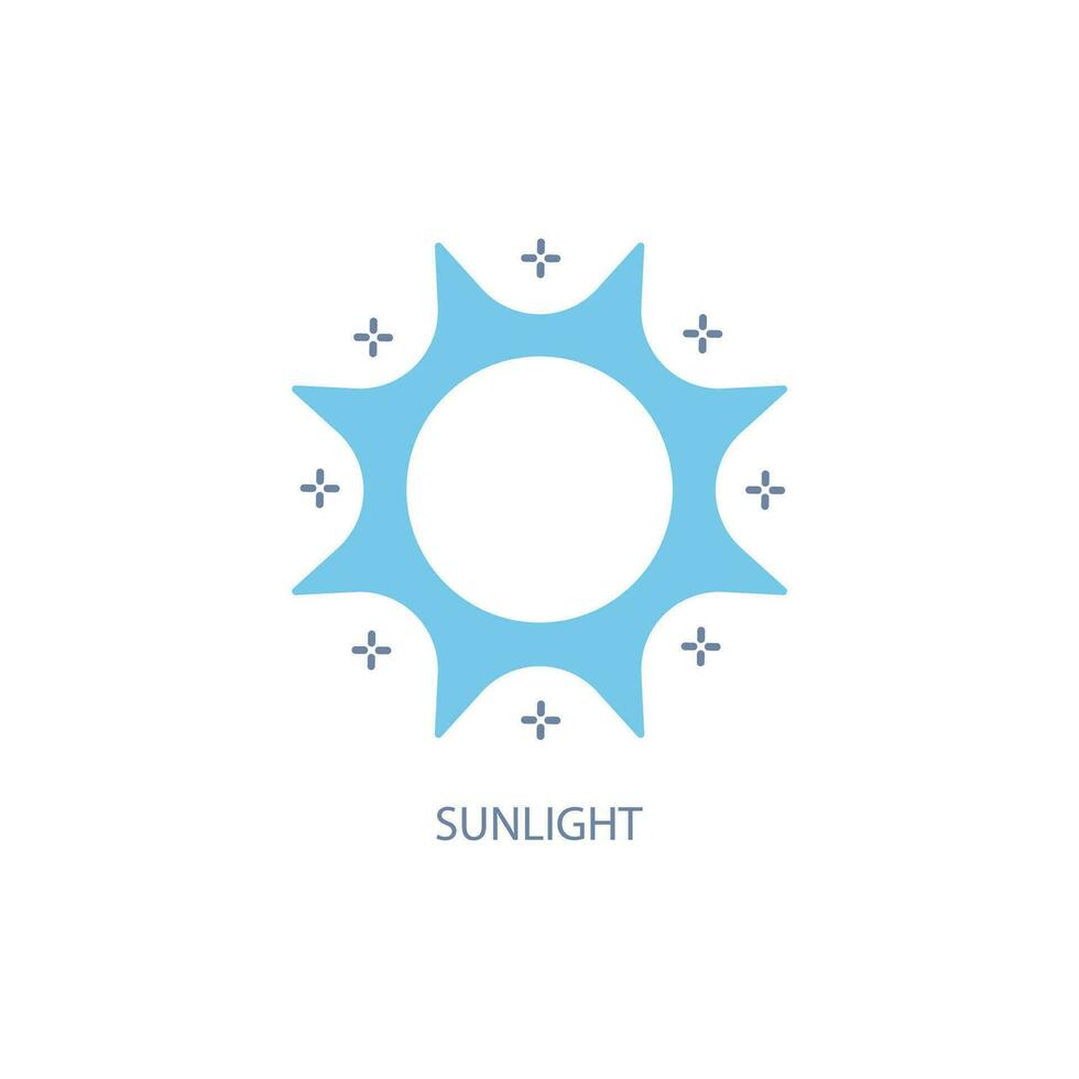 sunlight concept line icon. Simple element illustration. sunlight concept outline symbol design. vector