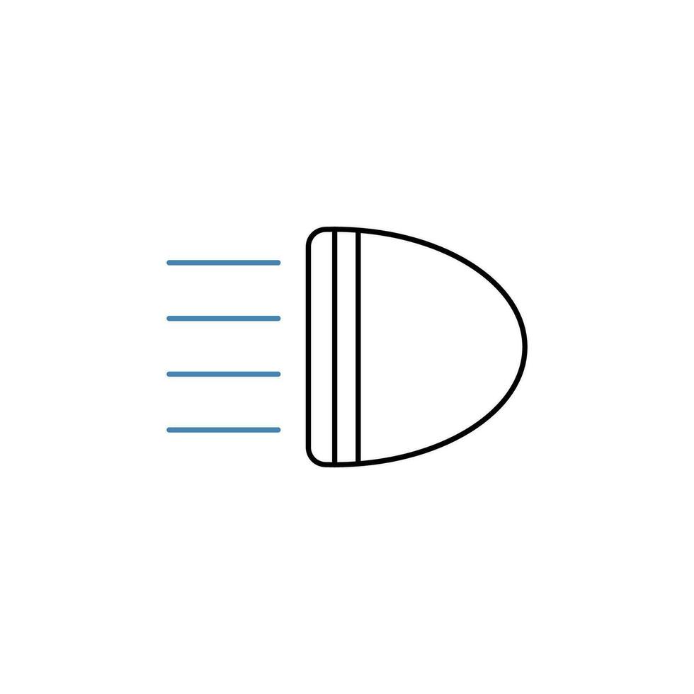 Car light concept line icon. Simple element illustration. Car light concept outline symbol design. vector