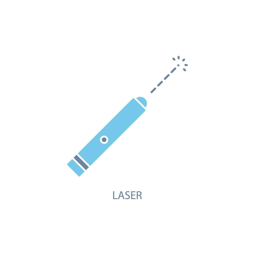 laser concept line icon. Simple element illustration. laser concept outline symbol design. vector
