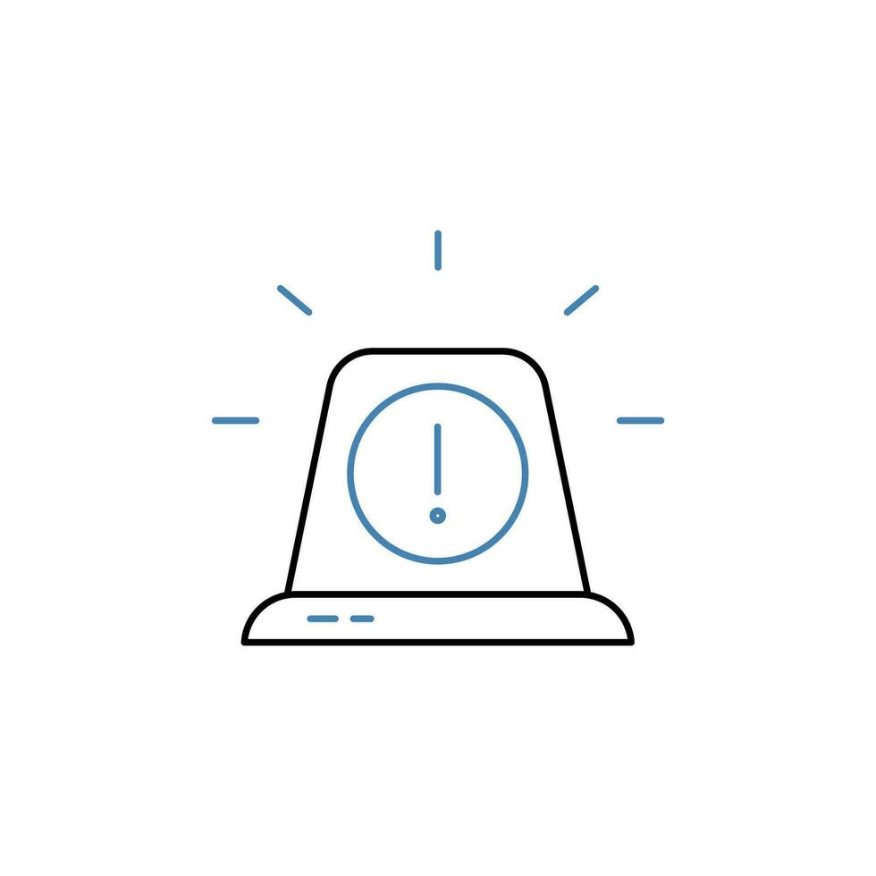 siren concept line icon. Simple element illustration. siren concept outline symbol design. vector