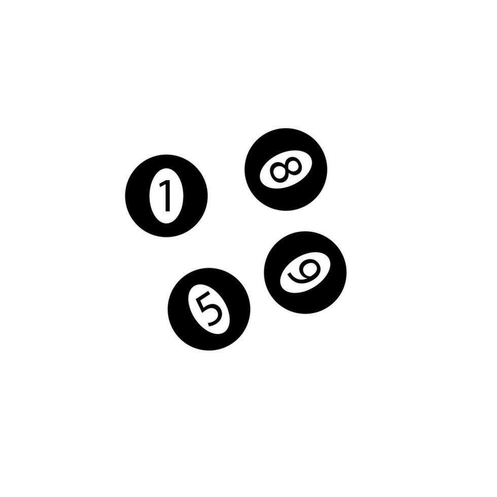 Lottery balls concept line icon. Simple element illustration. Lottery balls concept outline symbol design. vector