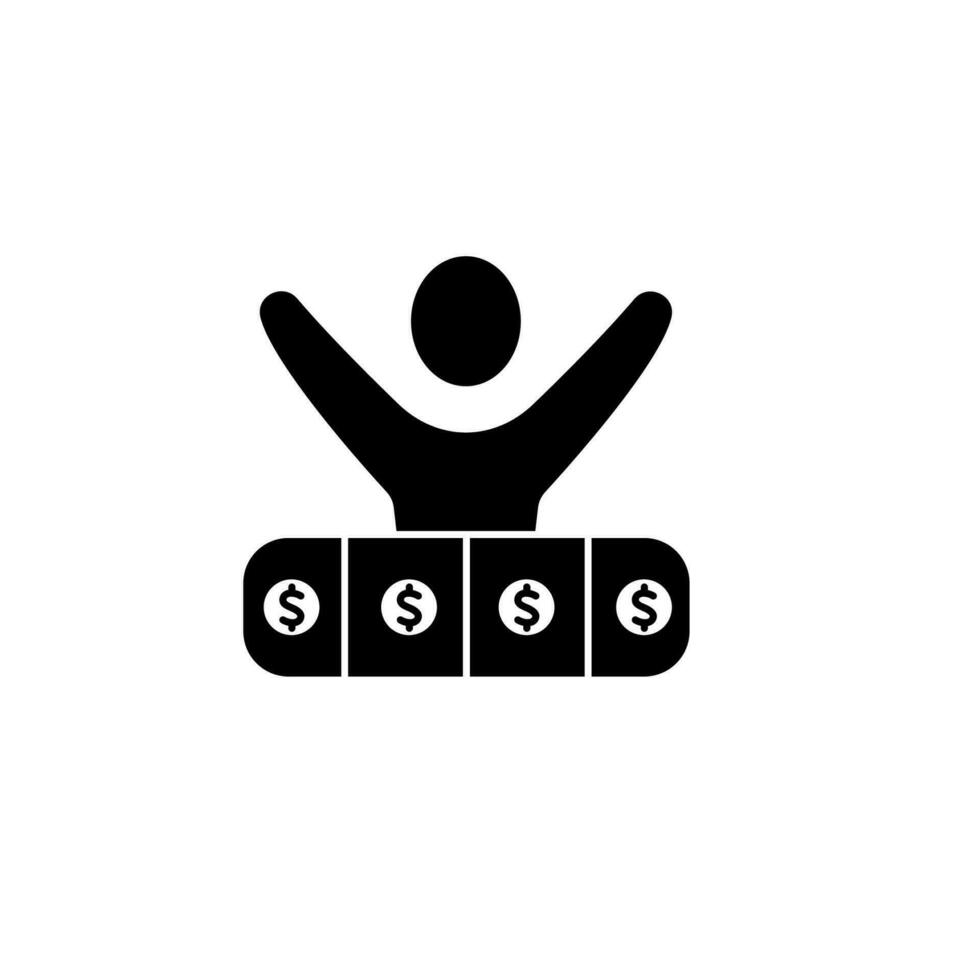 jackpot concept line icon. Simple element illustration. jackpot concept outline symbol design. vector