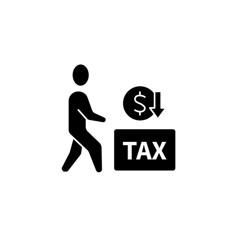 taxpayer concept line icon. Simple element illustration. taxpayer concept outline symbol design. vector