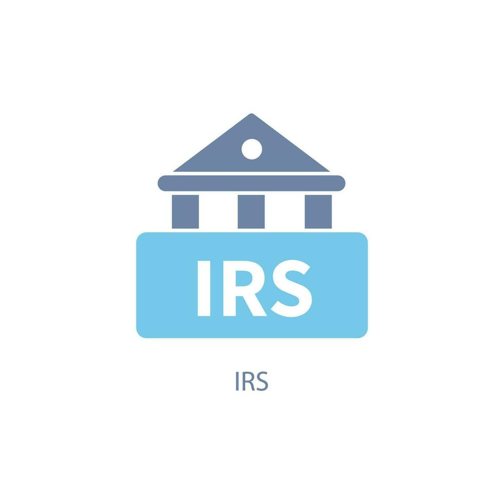irs concept line icon. Simple element illustration. irs concept outline symbol design. vector