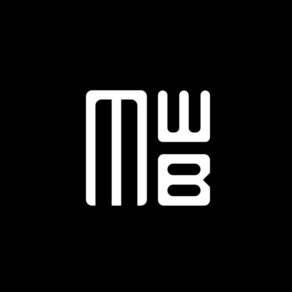 mwb letra logo vector diseño, mwb sencillo y moderno logo. mwb lujoso alfabeto diseño