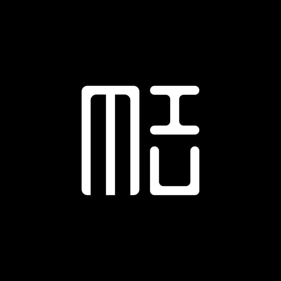 MIU letter logo vector design, MIU simple and modern logo. MIU luxurious alphabet design