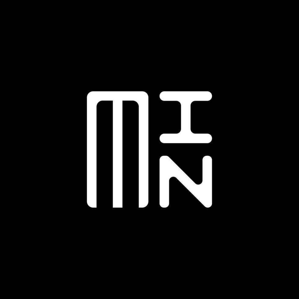 MIN letter logo vector design, MIN simple and modern logo. MIN luxurious alphabet design