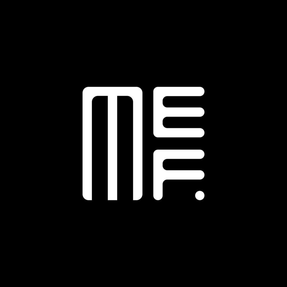 mef letra logo vector diseño, mef sencillo y moderno logo. mef lujoso alfabeto diseño
