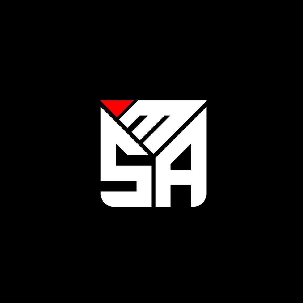 msa letra logo vector diseño, msa sencillo y moderno logo. msa lujoso alfabeto diseño