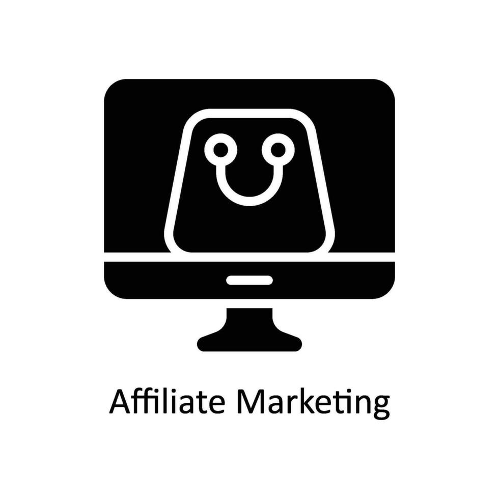 Affiliate Marketing vector  Solid  Icon  Design illustration. Business And Management Symbol on White background EPS 10 File