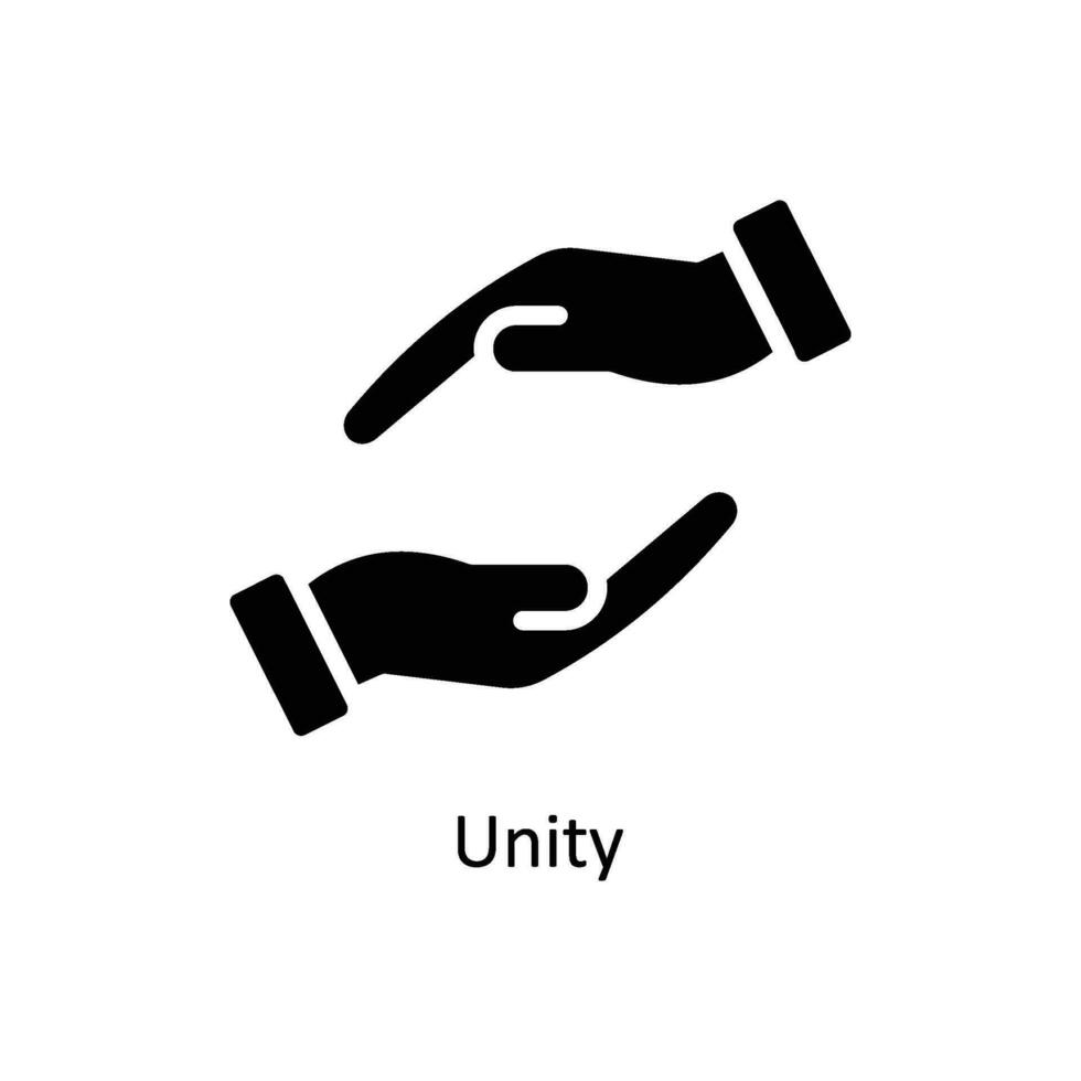 Unity vector  Solid  Icon  Design illustration. Business And Management Symbol on White background EPS 10 File