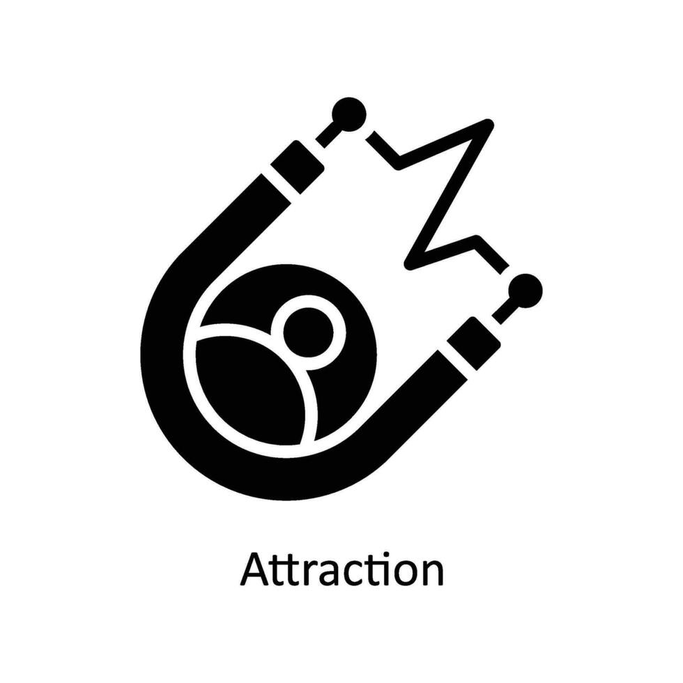 Attraction vector  Solid  Icon Design illustration. Business And Management Symbol on White background EPS 10 File