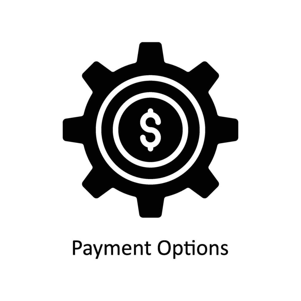 Payment Options vector  Solid  Icon Design illustration. Business And Management Symbol on White background EPS 10 File