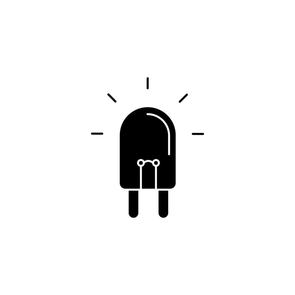 led concept line icon. Simple element illustration. led concept outline symbol design. vector