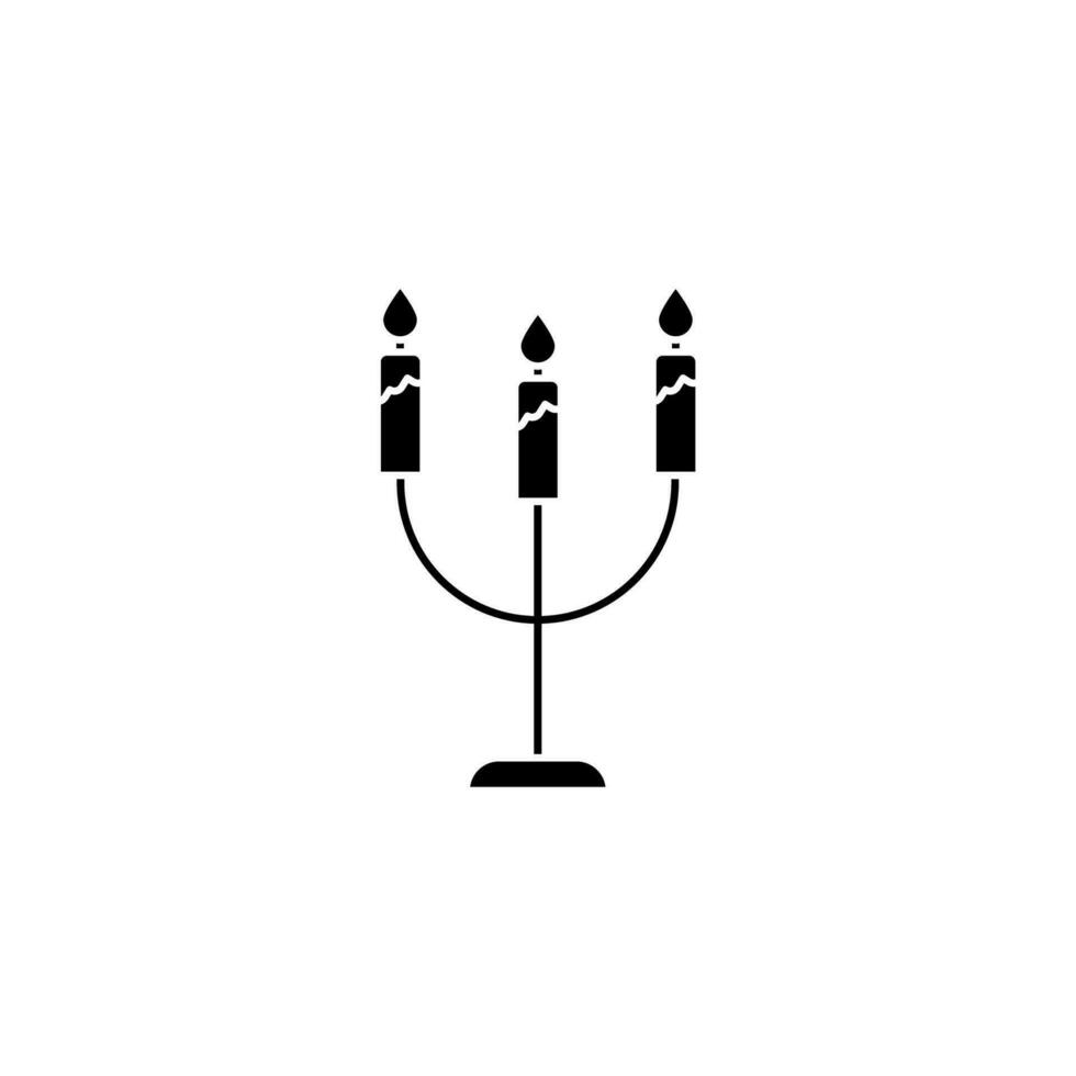 candles concept line icon. Simple element illustration. candles concept outline symbol design. vector
