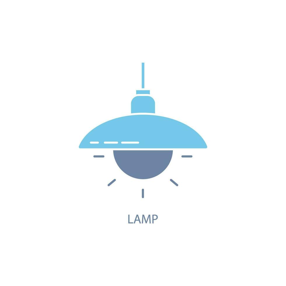 lamp concept line icon. Simple element illustration. lamp concept outline symbol design. vector