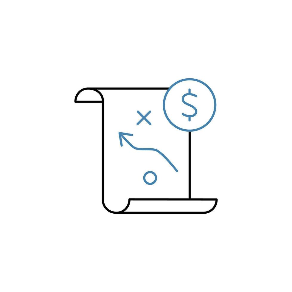 tax planning concept line icon. Simple element illustration. tax planning concept outline symbol design. vector