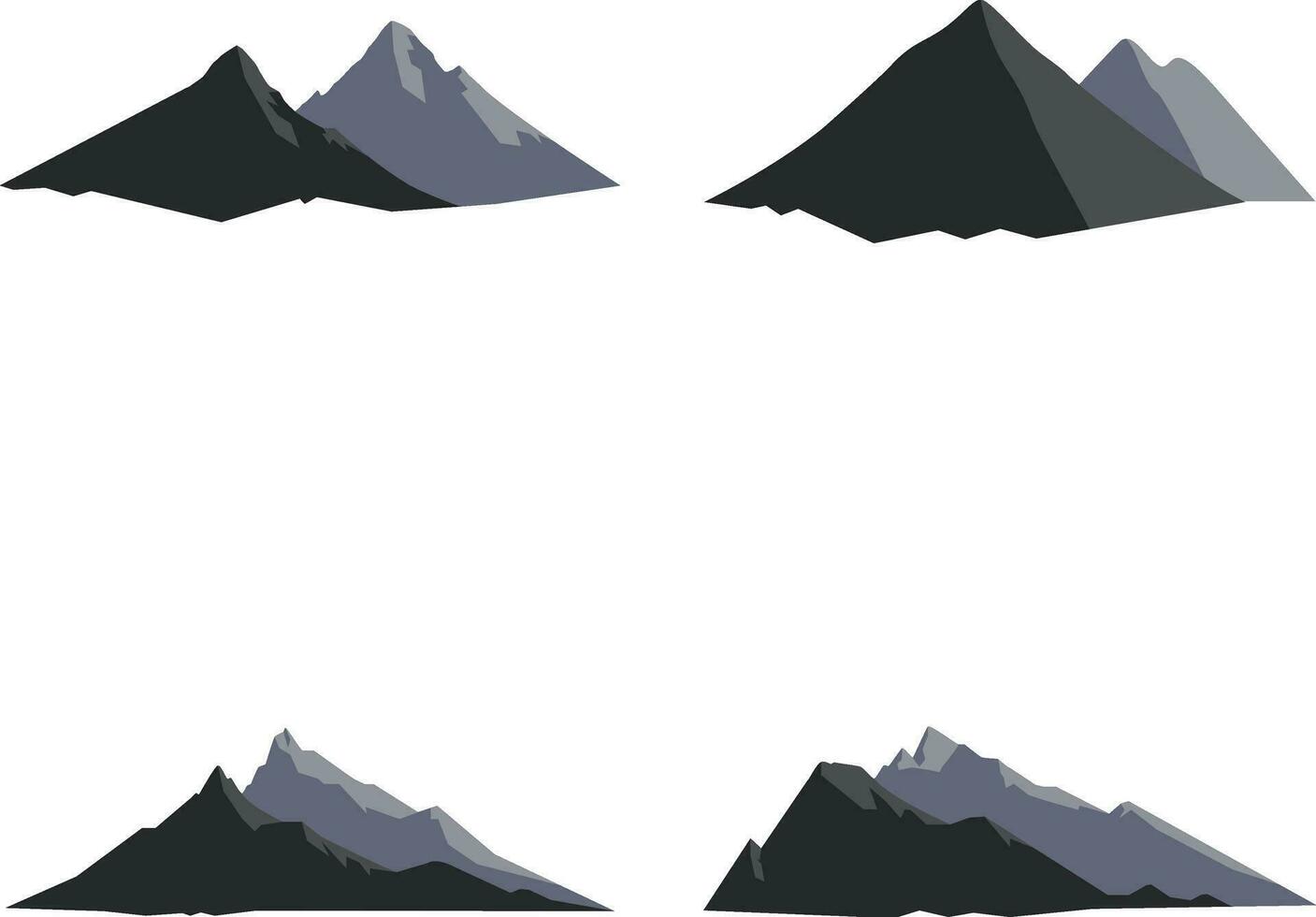 International Mountain Day In Flat Design. Isolated On White Background. Vector Illustration.