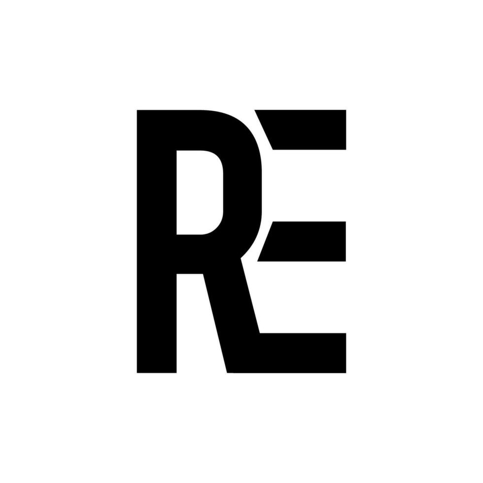 ge logo monograma diseño ilustración vector