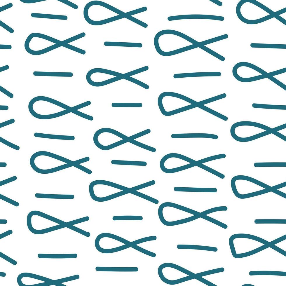 Intricate blue pattern with wavy lines vector