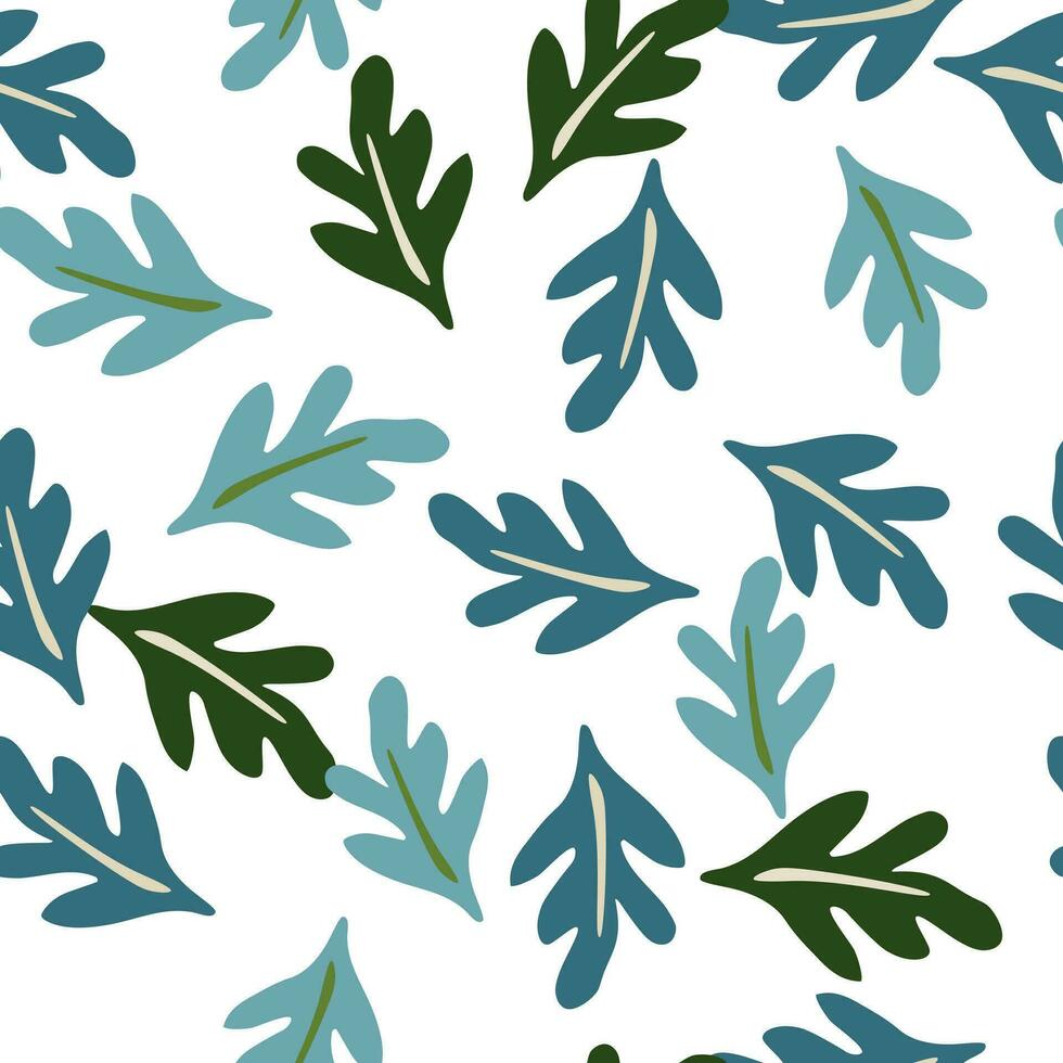 Elegant seamless leaves pattern. vector