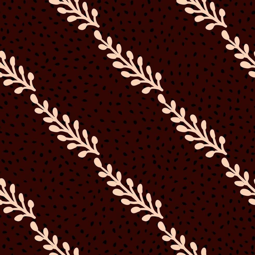 Stylish seamless leaf pattern with a modern twist. vector