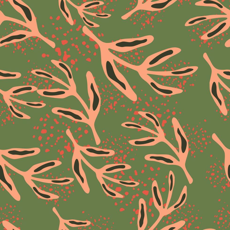 Elegant seamless leaf pattern. vector