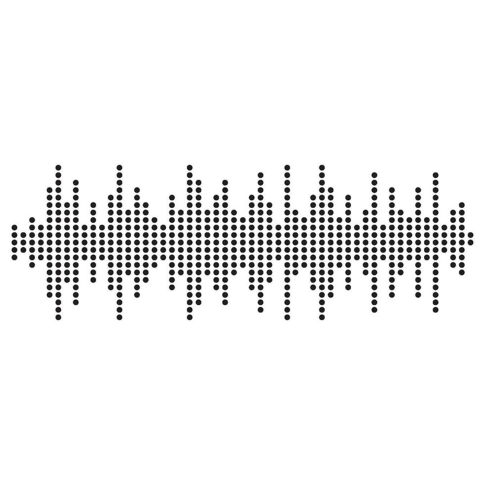 Sound waves vector illustration
