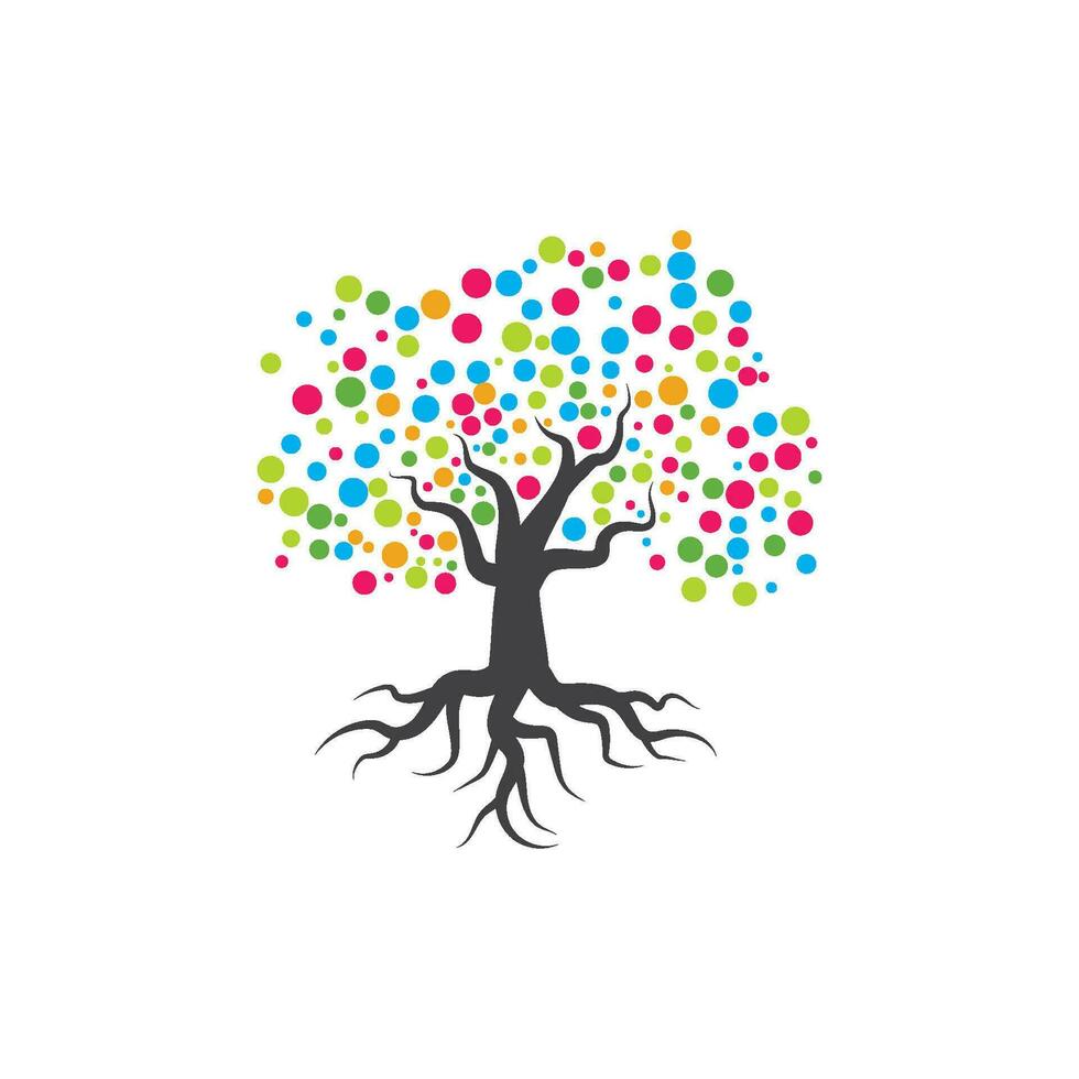 Tree branch vector ilustration design