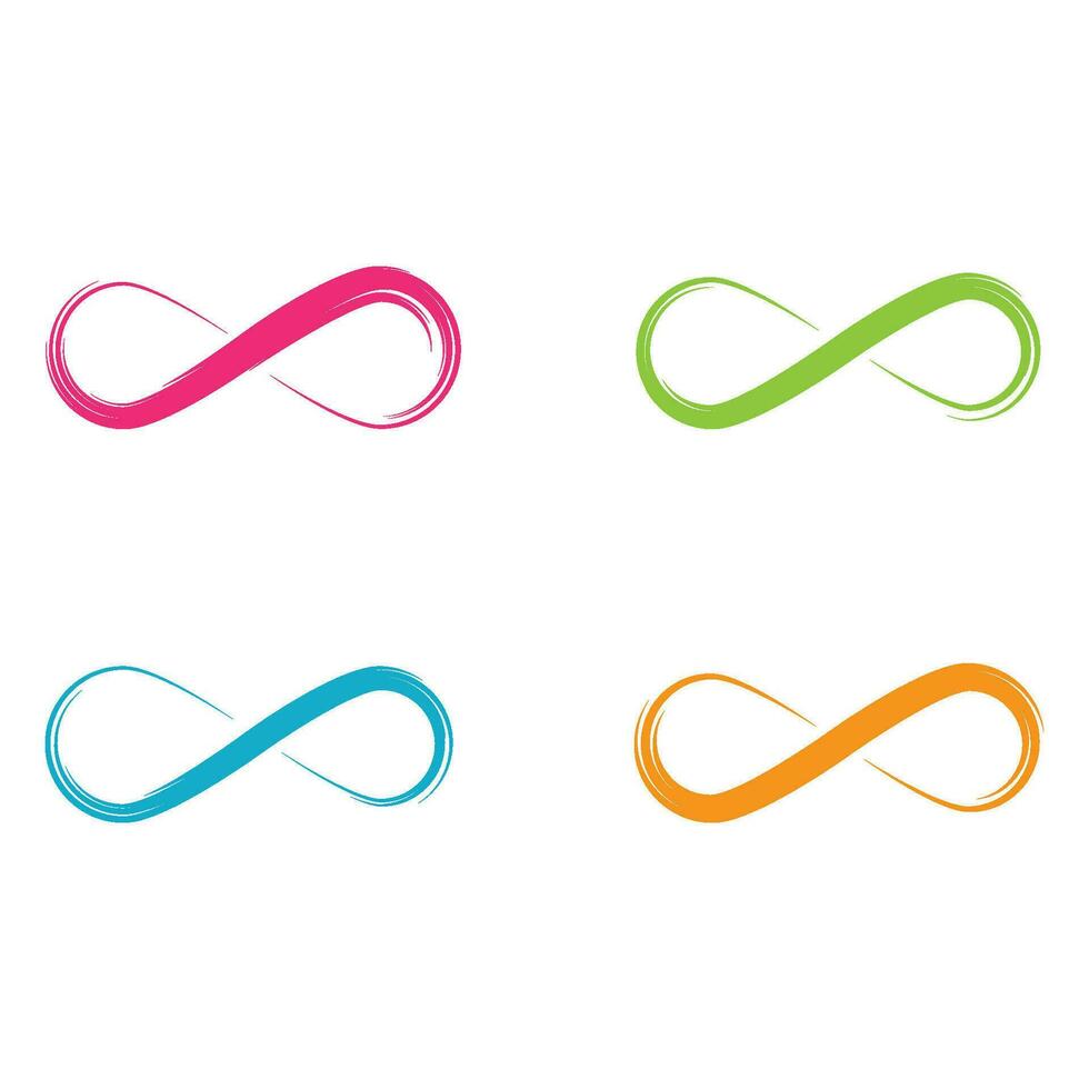 Infinity icon vector illustration design template