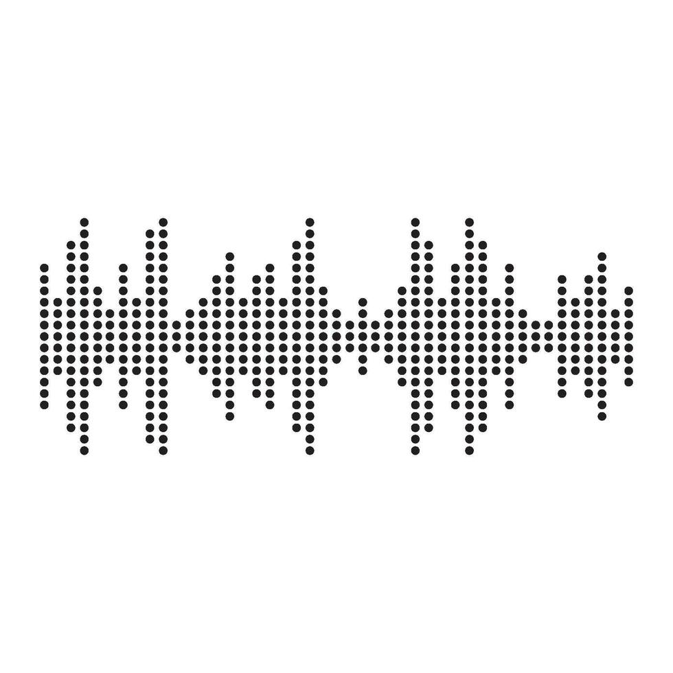 Sound waves vector illustration