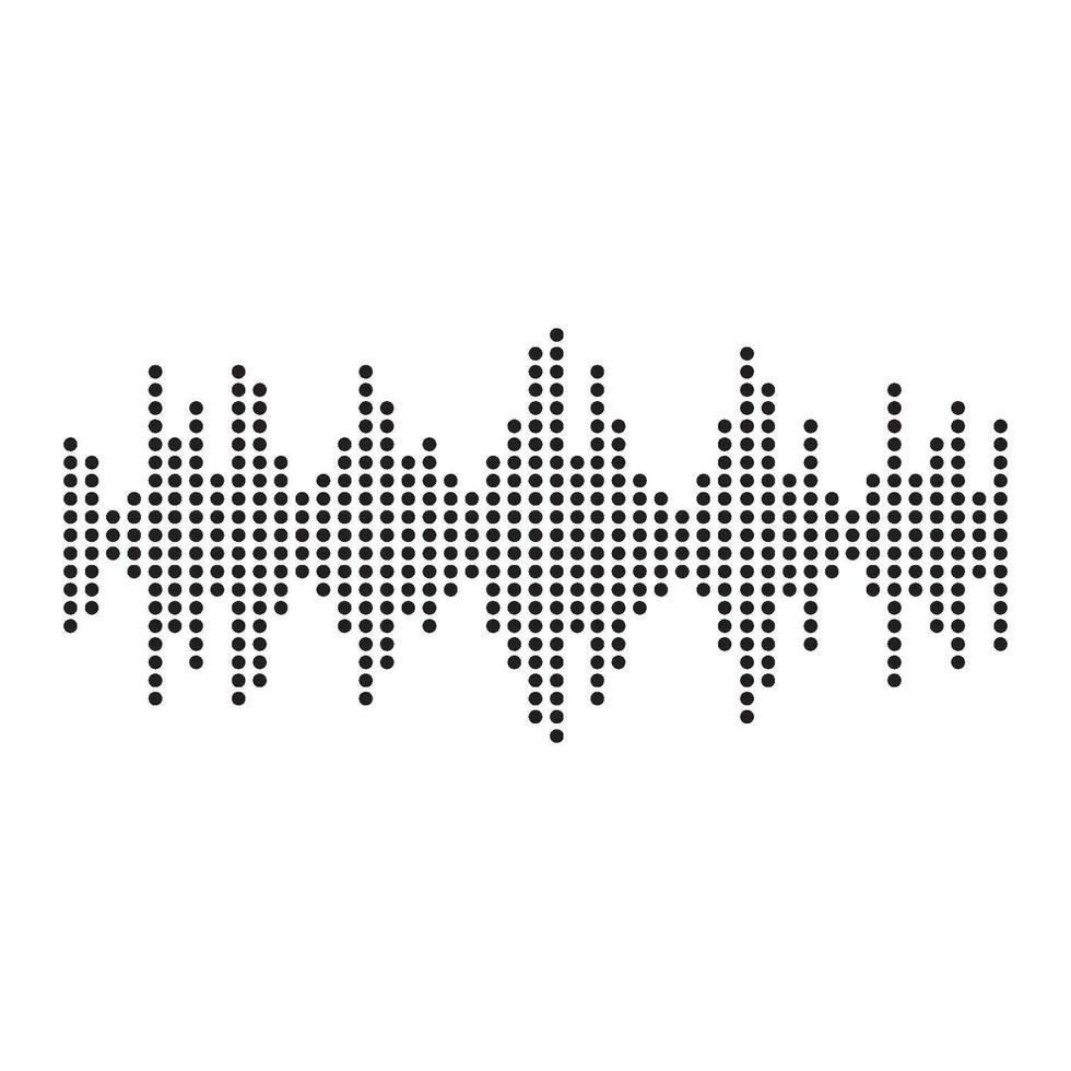 Sound waves vector illustration