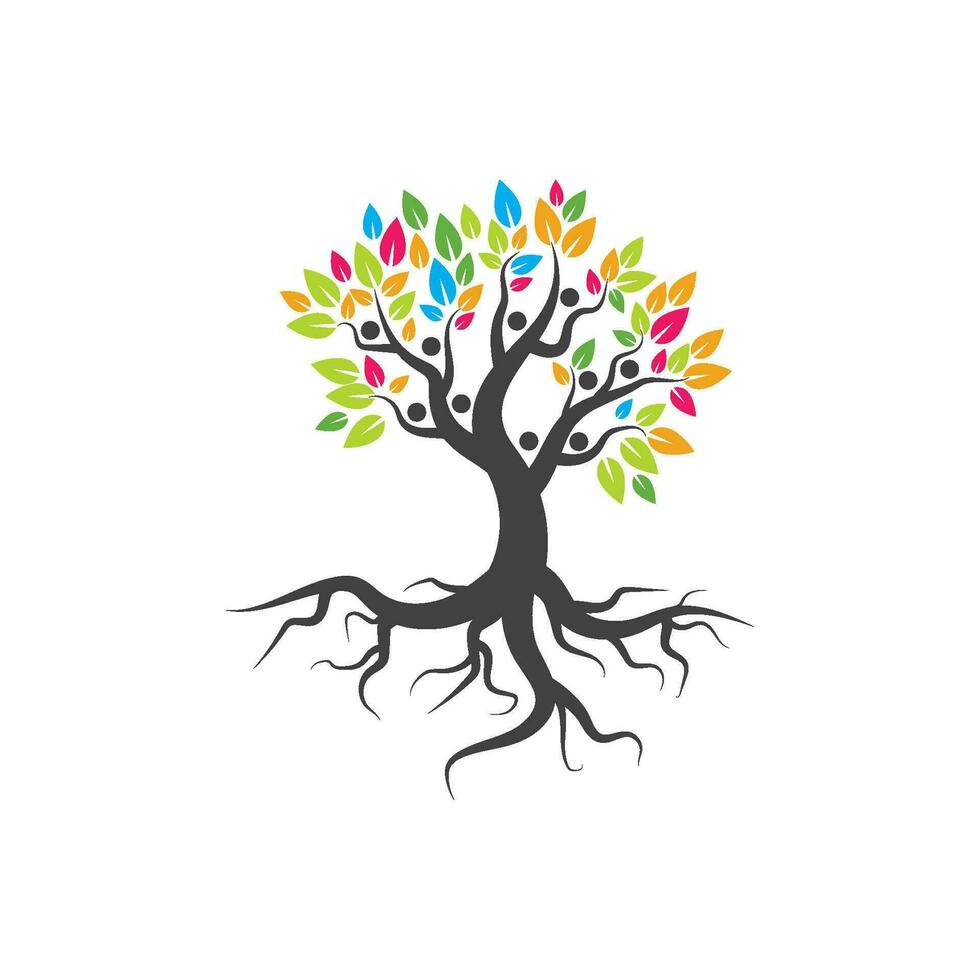 Tree branch vector ilustration design