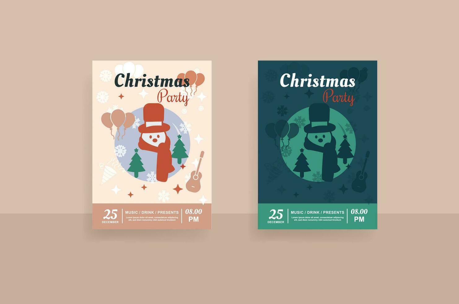 volantes Navidad. diseño modelo vector