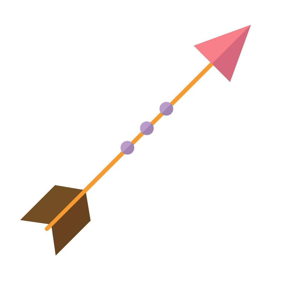 Flat illustration of arrows on isolated background vector