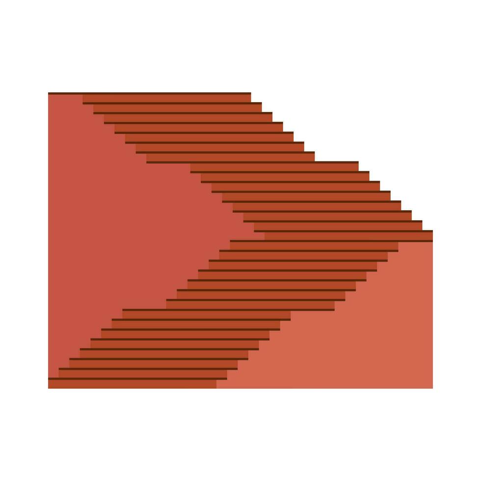 Flat illustration of stairs on isolated background vector