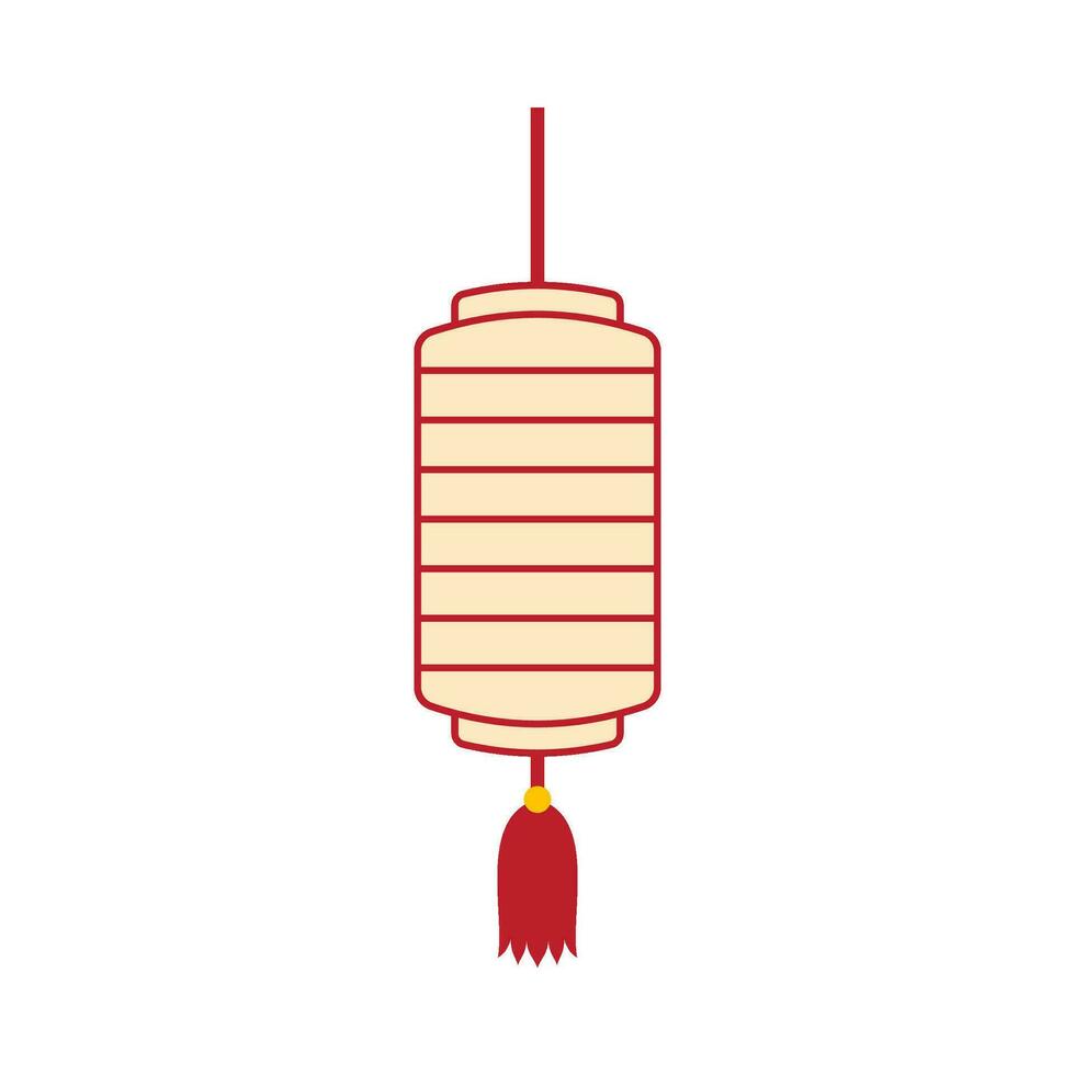 Flat illustration of chinese new year ornament on isolated background vector