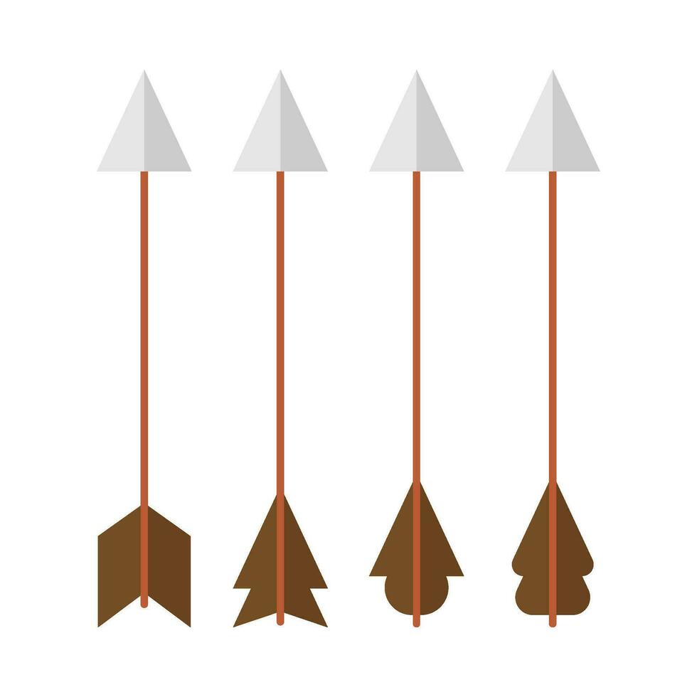 Flat illustration of arrows on isolated background vector