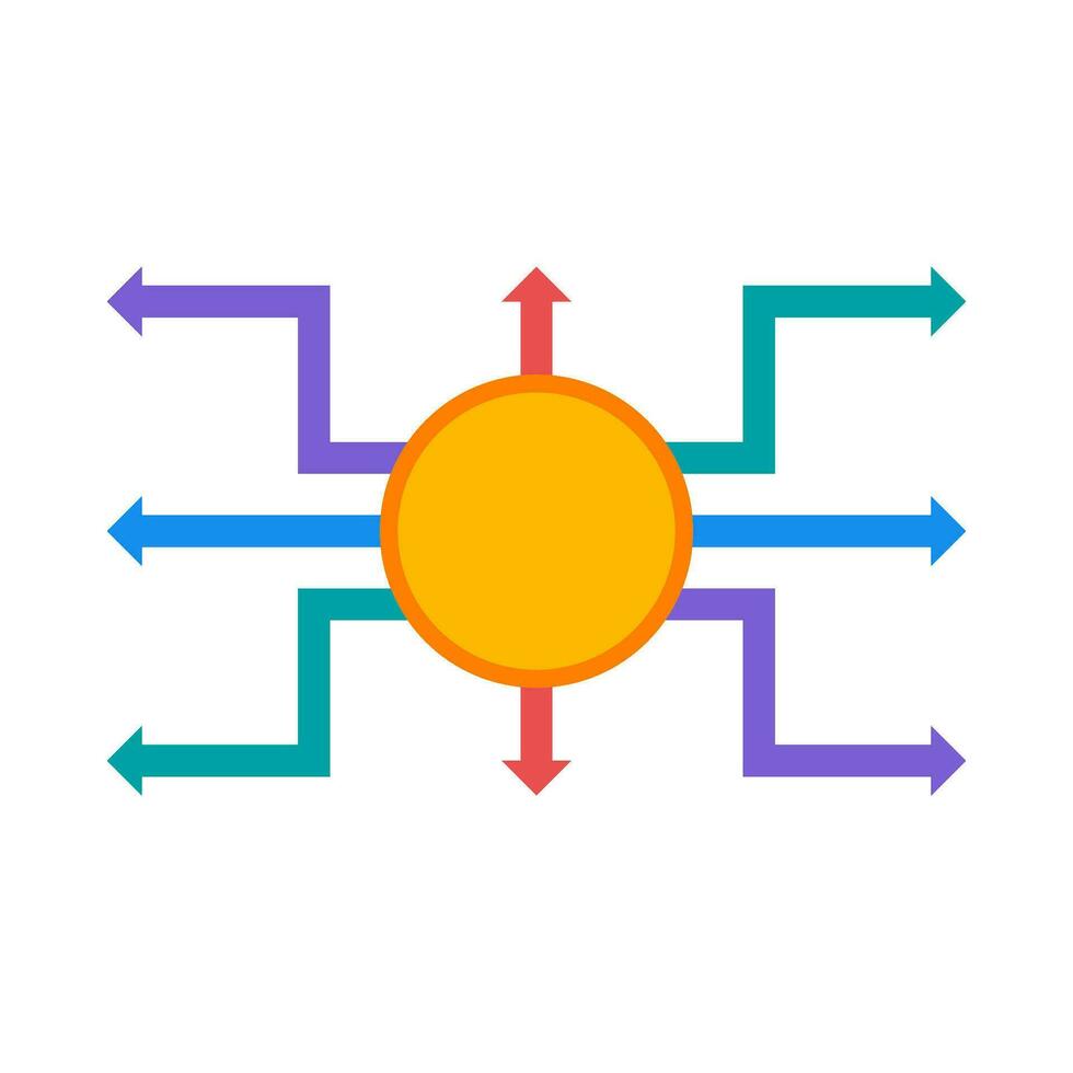 Flat illustration of infographic elements on isolated background vector