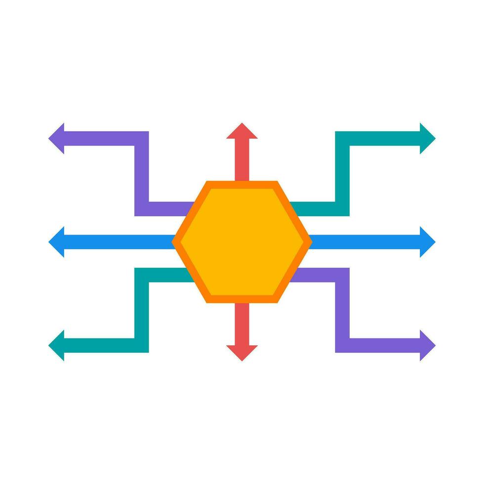 Flat illustration of infographic elements on isolated background vector
