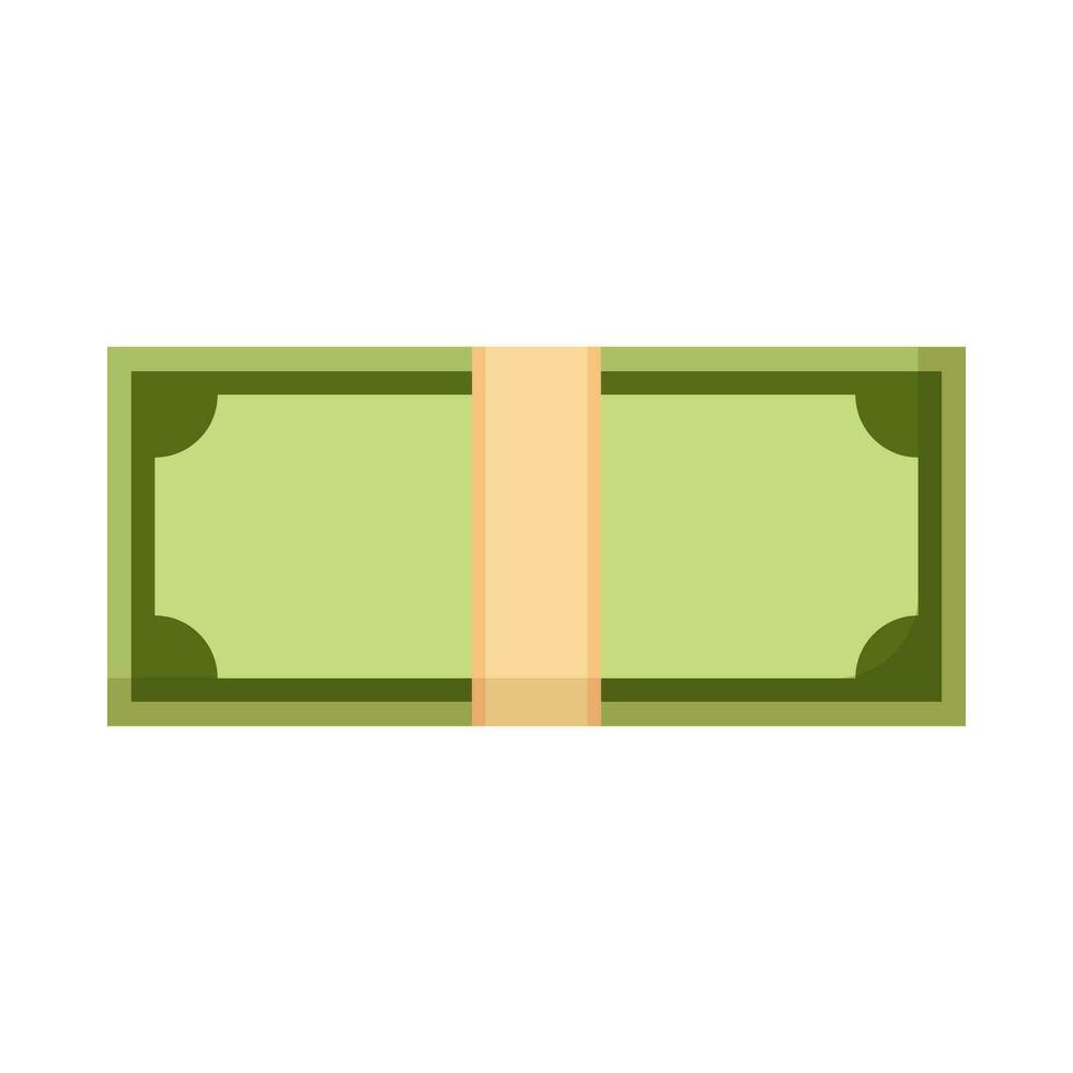 Flat illustration of money on isolated background vector