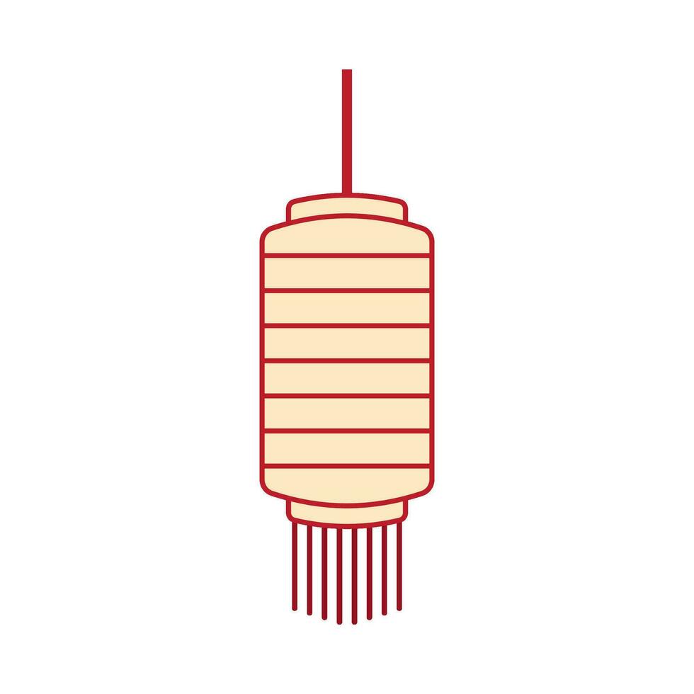 Flat illustration of chinese new year ornament on isolated background vector