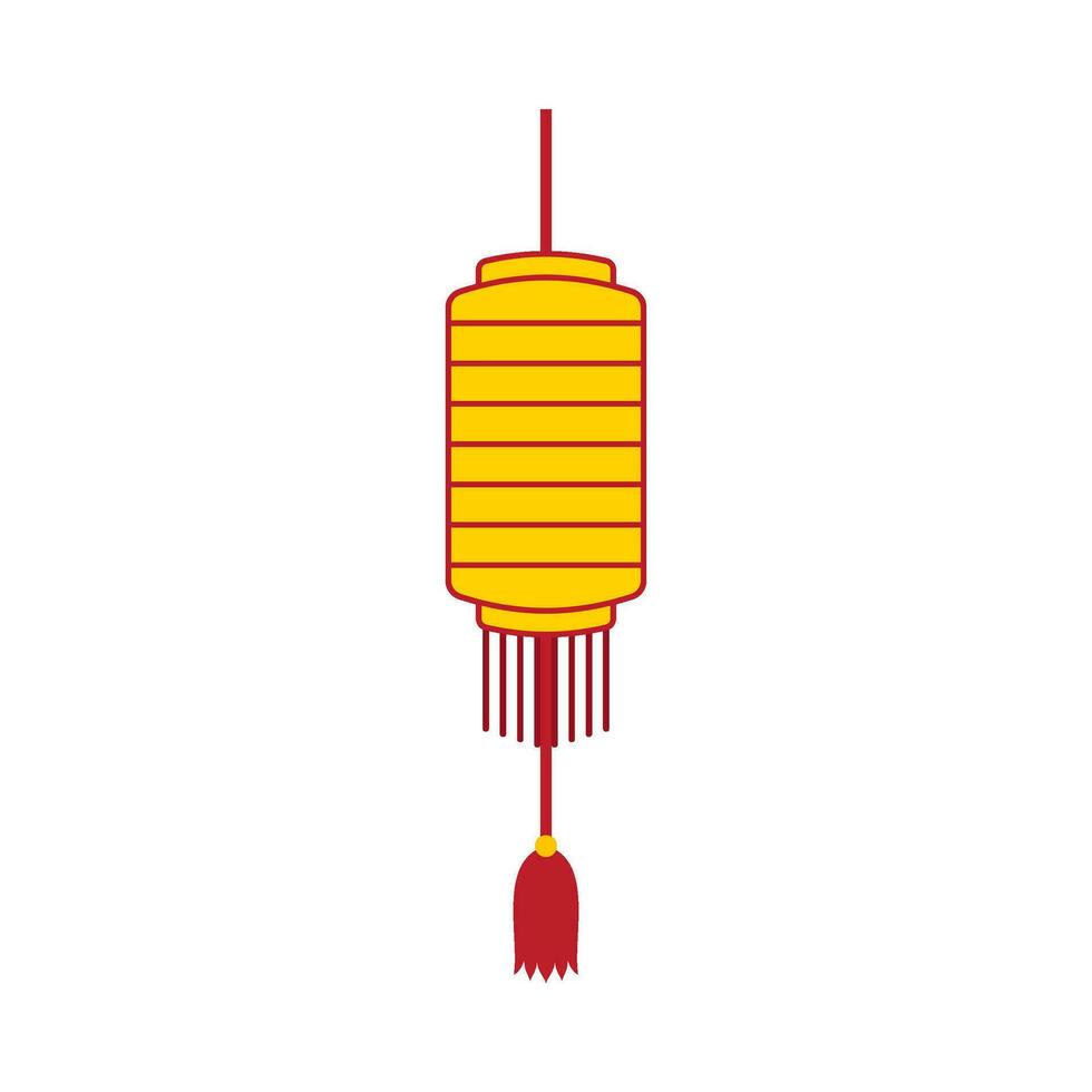 Flat illustration of chinese new year ornament on isolated background vector