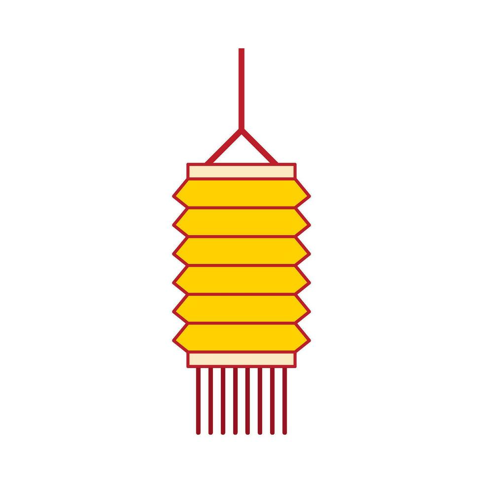 Flat illustration of chinese new year ornament on isolated background vector