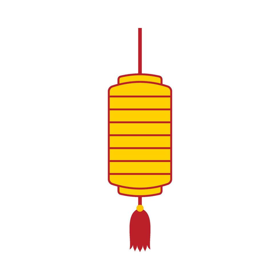 Flat illustration of chinese new year ornament on isolated background vector
