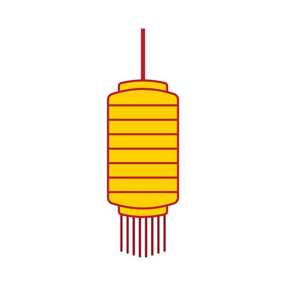 Flat illustration of chinese new year ornament on isolated background vector